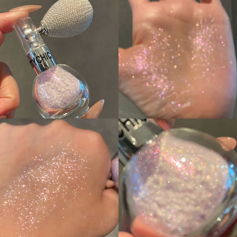 Conjunto de Spray Flash, Spray de Glitter Flash para Rosto e Corpo