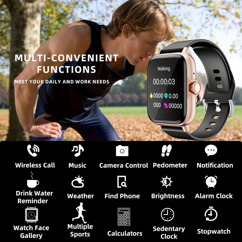 Waterproof Smart Watch, Full Touch Screen Display