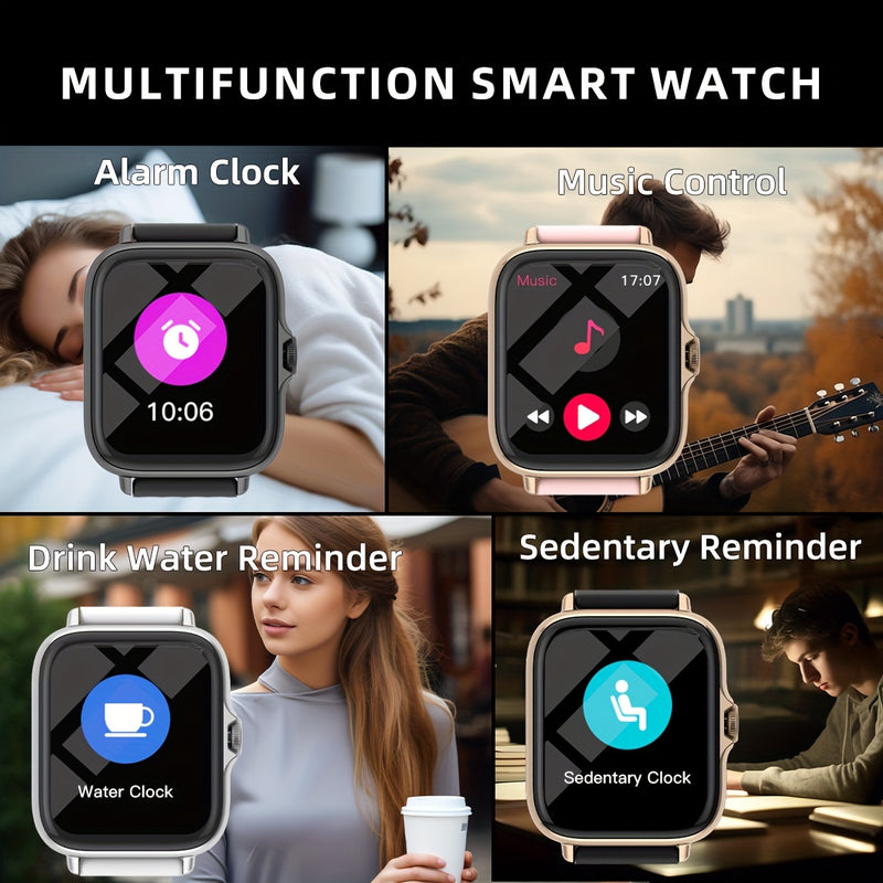 Waterproof Smart Watch, Full Touch Screen Display